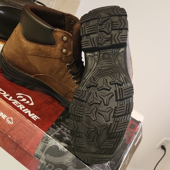 Wolverine Brown Leather Steel Toe Work Boots main image 7
